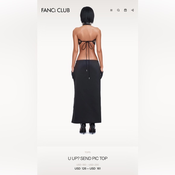 Fanci Club Set - U Up Send Pic top / Demure skirt - Picture 4 of 6